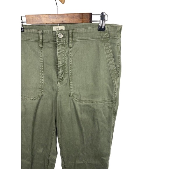 J Crew Patch Pocket Slim Boyfriend Chino Pants Green Womens Size 31 *Read* H6799 - Picture 3 of 10